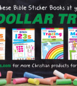 The next time you visit your local Dollar Tree, look for these Bible Sticker Books!